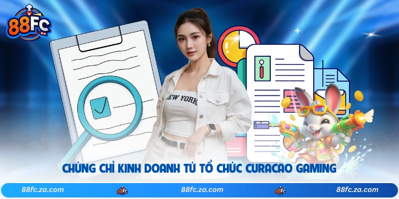 Chứng chỉ kinh doanh từ tổ chức Curacao Gaming